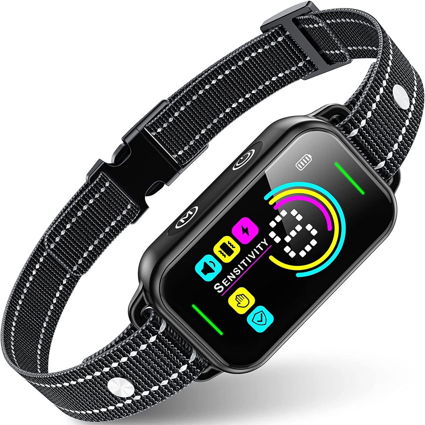 New Color Screen Bark Stopper Smart Dog Trainer Charging Waterproof Training Electric Shock Collar